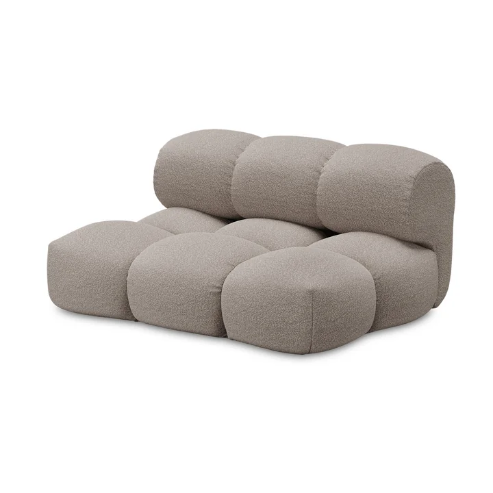OUT Objekte unserer Tage - Sander Sofa Loveseat, steingrau (Berlin 801 by OUT)