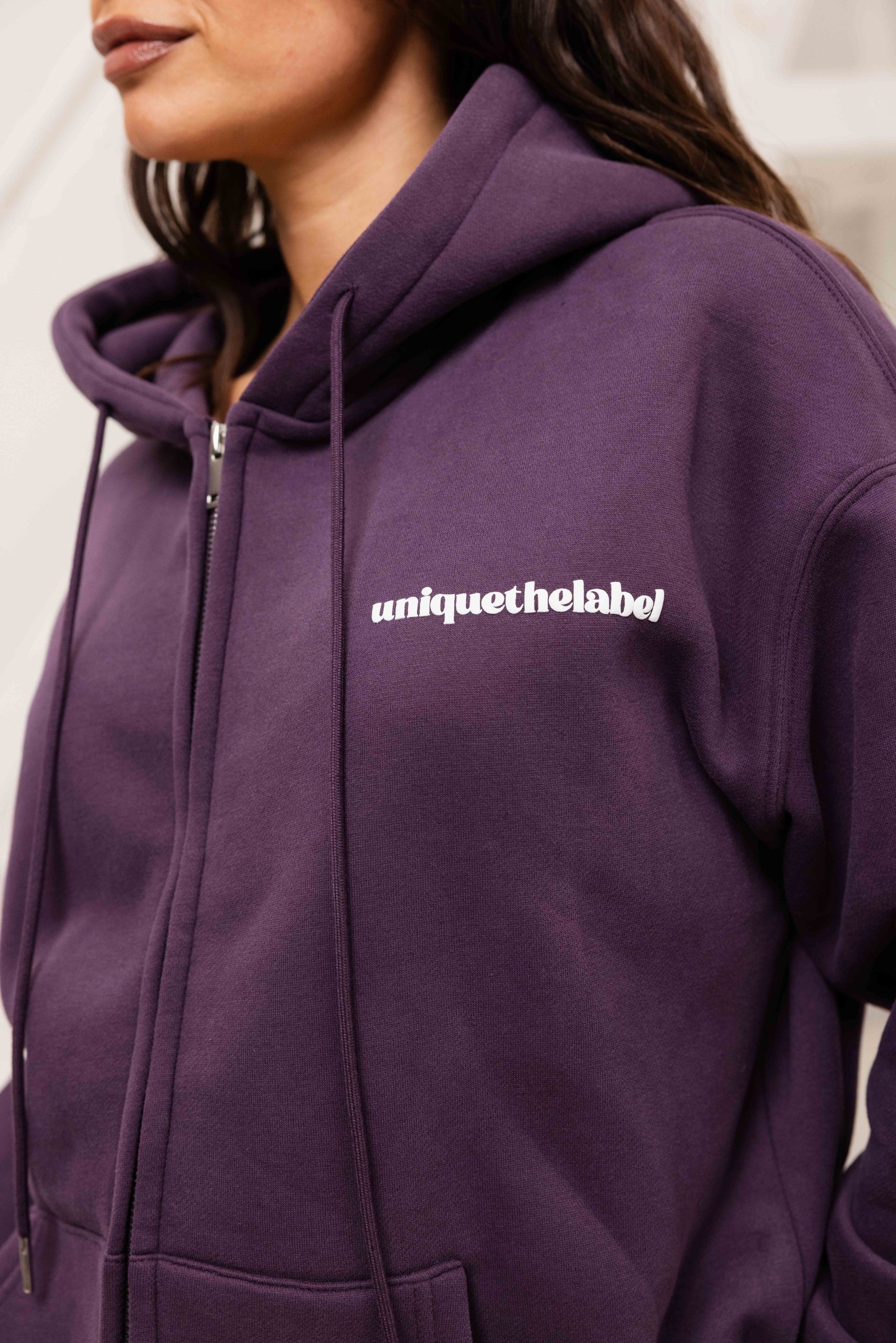 Unique The Label Imani Full Zip Trainingspak Dames Paars
