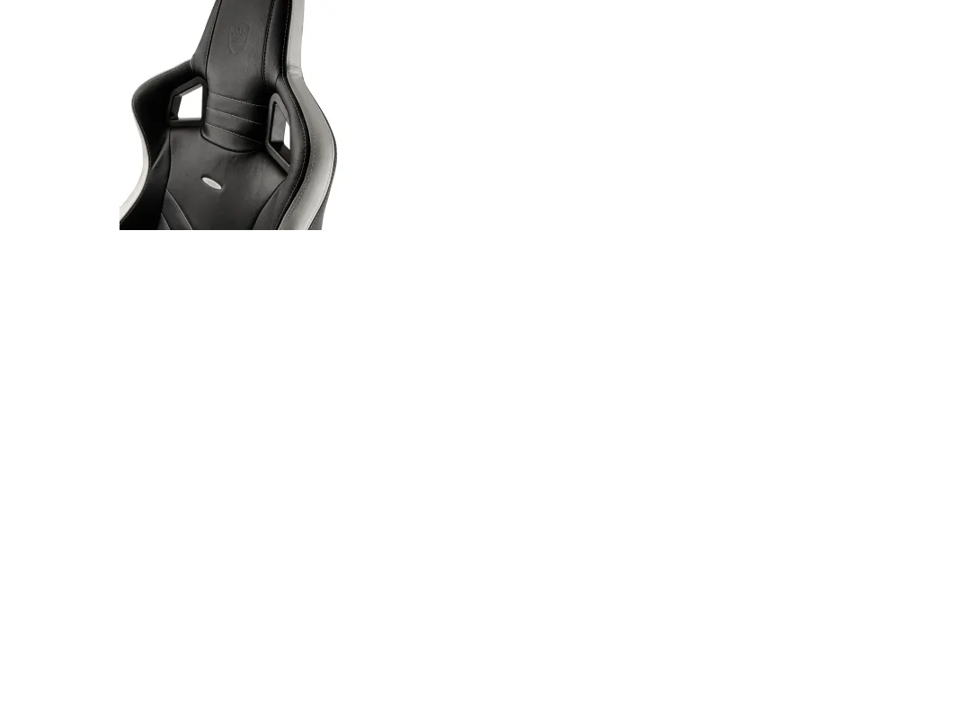 noblechairs EPIC Ægte læder Gaming Stol- Sort/hvid/rød