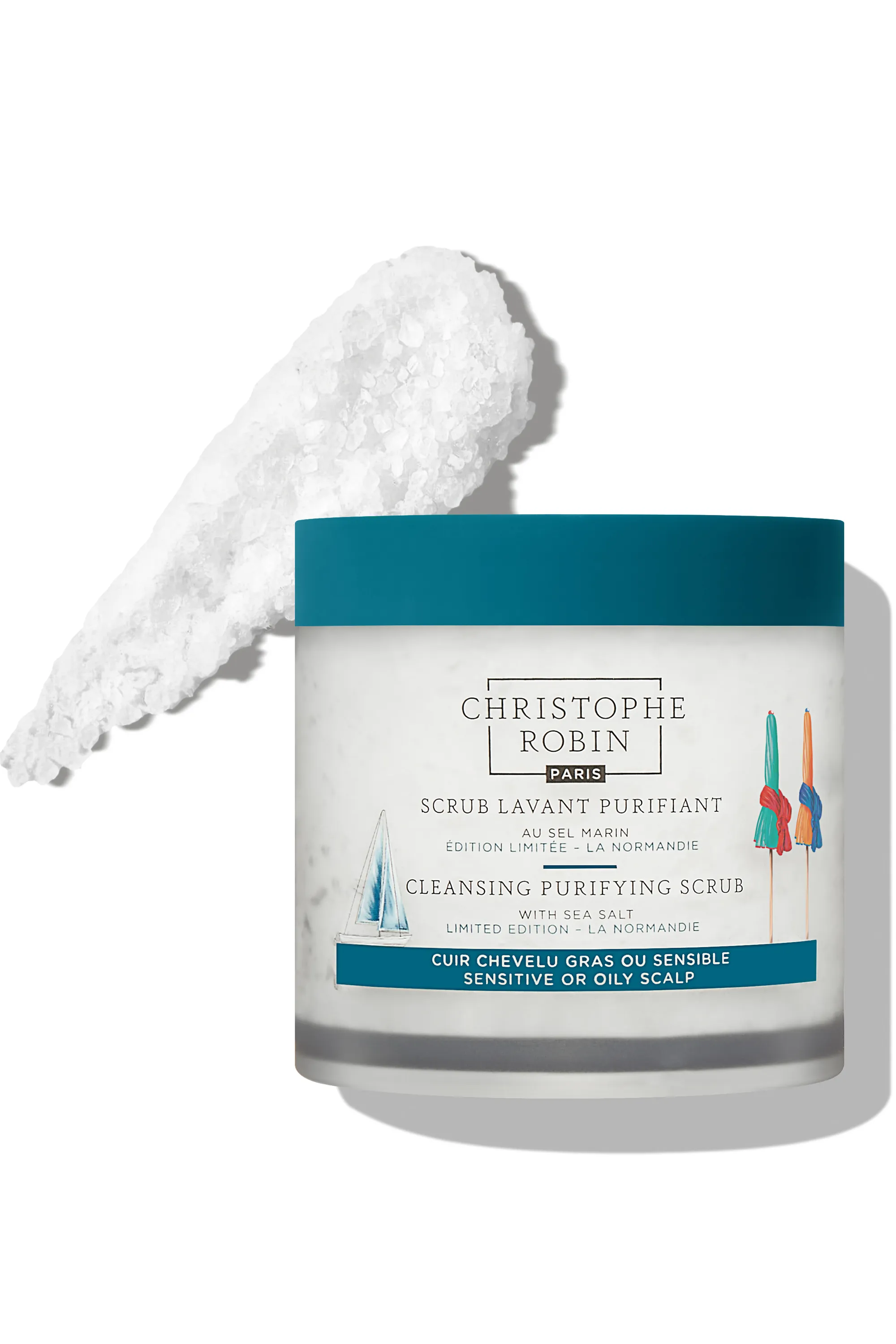 Christophe Robin Shampooing scrub lavant purifiant au sel marin-250 ml