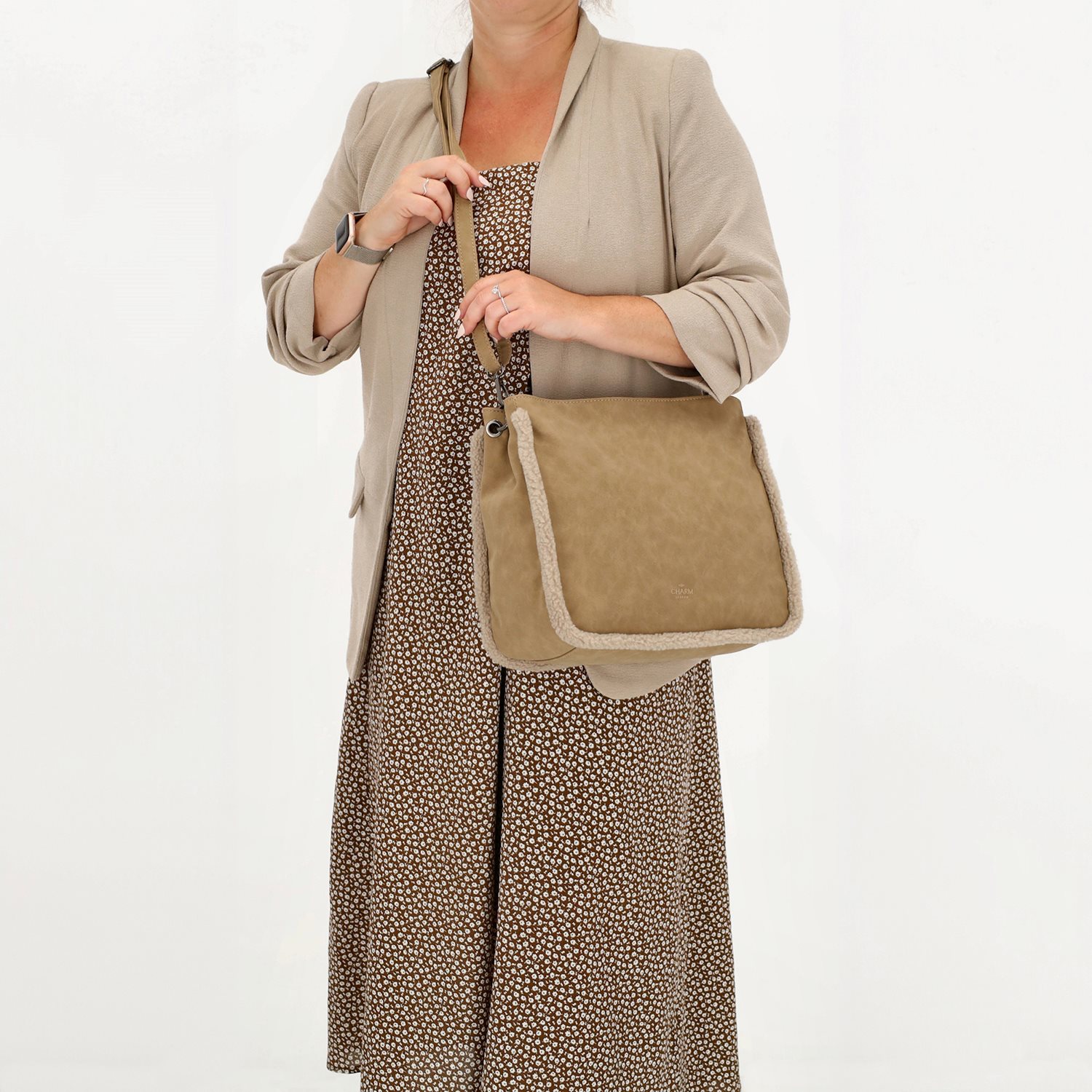 Charm London Newington Shoulderbag taupe