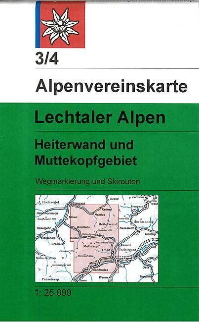 ALPENVEREIN - 3 4 LECHTALER ALPEN HEITERWAND 1 25 000