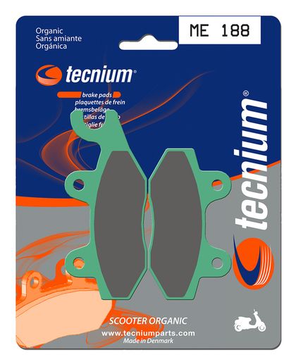 Plaquettes de freins Tecnium Scooter organique - ME188
