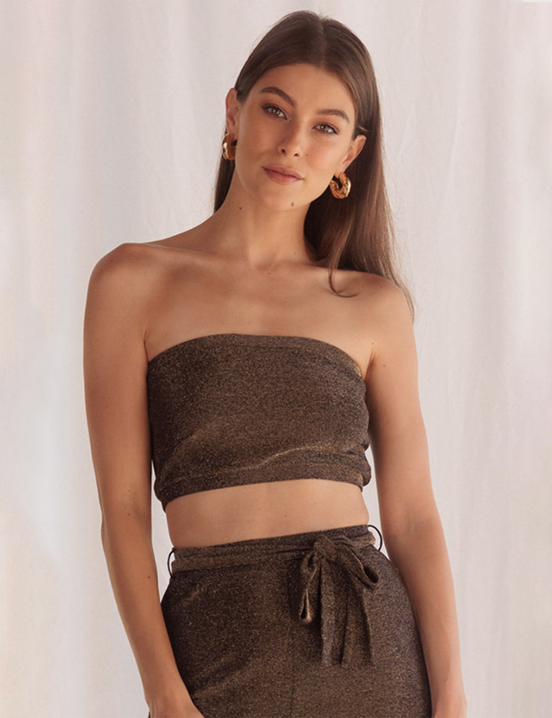 HBT NONCHALANTE LUREX | MATT BANDEAU DORÉ