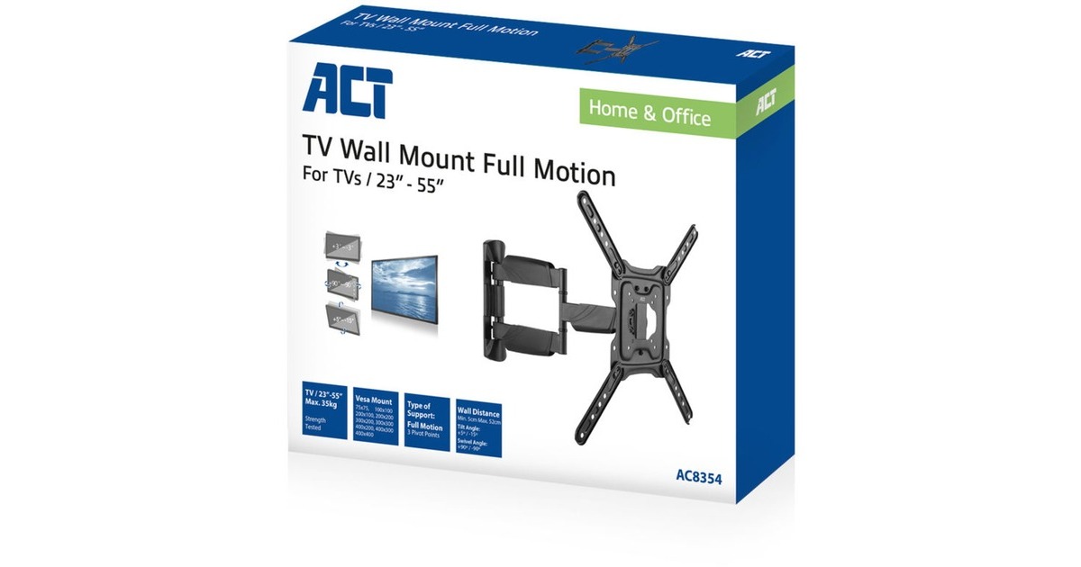 ACT ConnectivityFull motion TV en monitor wandsteun, 23
