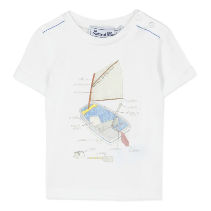 Tartine et Chocolat T-Shirt Avenue de la Mer | Bleu ciel