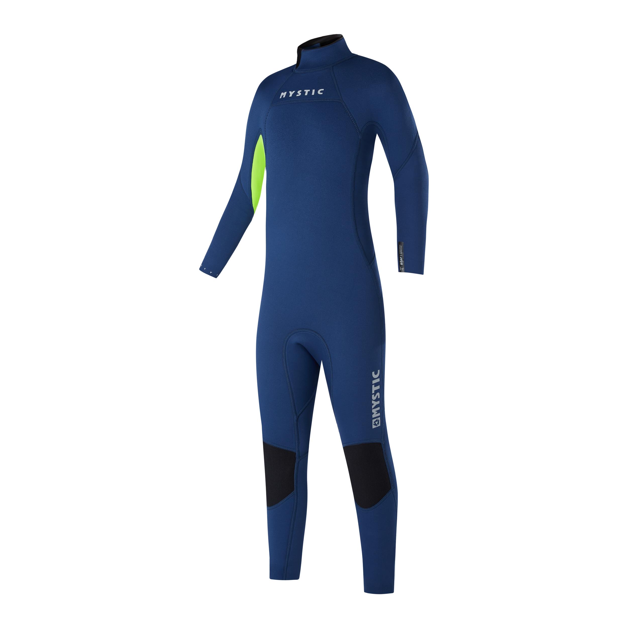 Mystic Star Fullsuit 3/2mm Bzip Flatlock Junior - Night Blue 10 ans