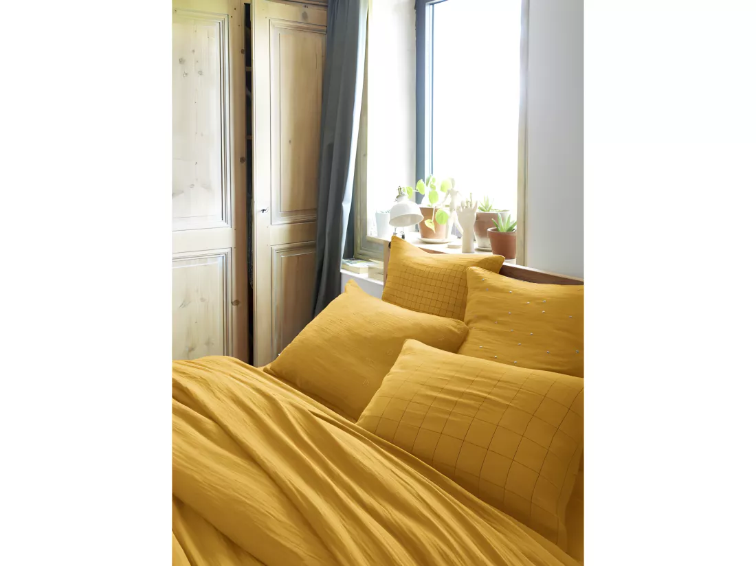 Taie d'oreiller Brodée Déco