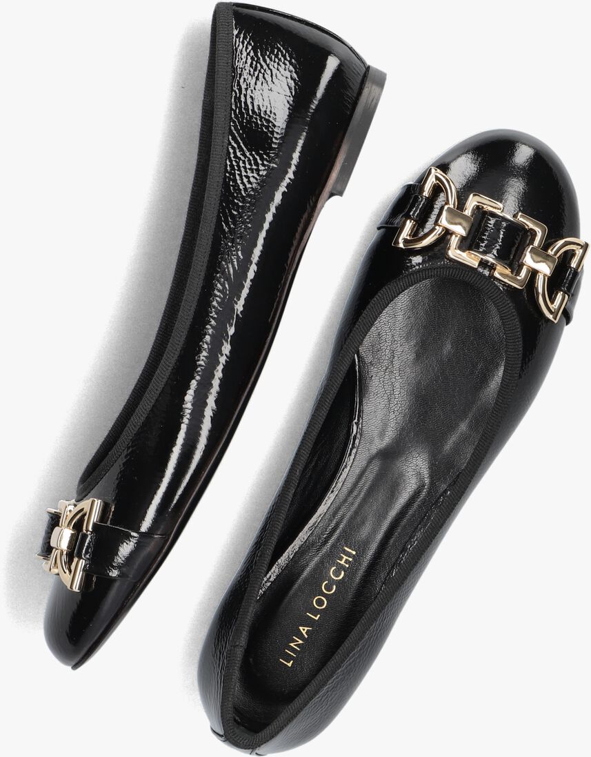zwarte lina locchi ballerina's l1338