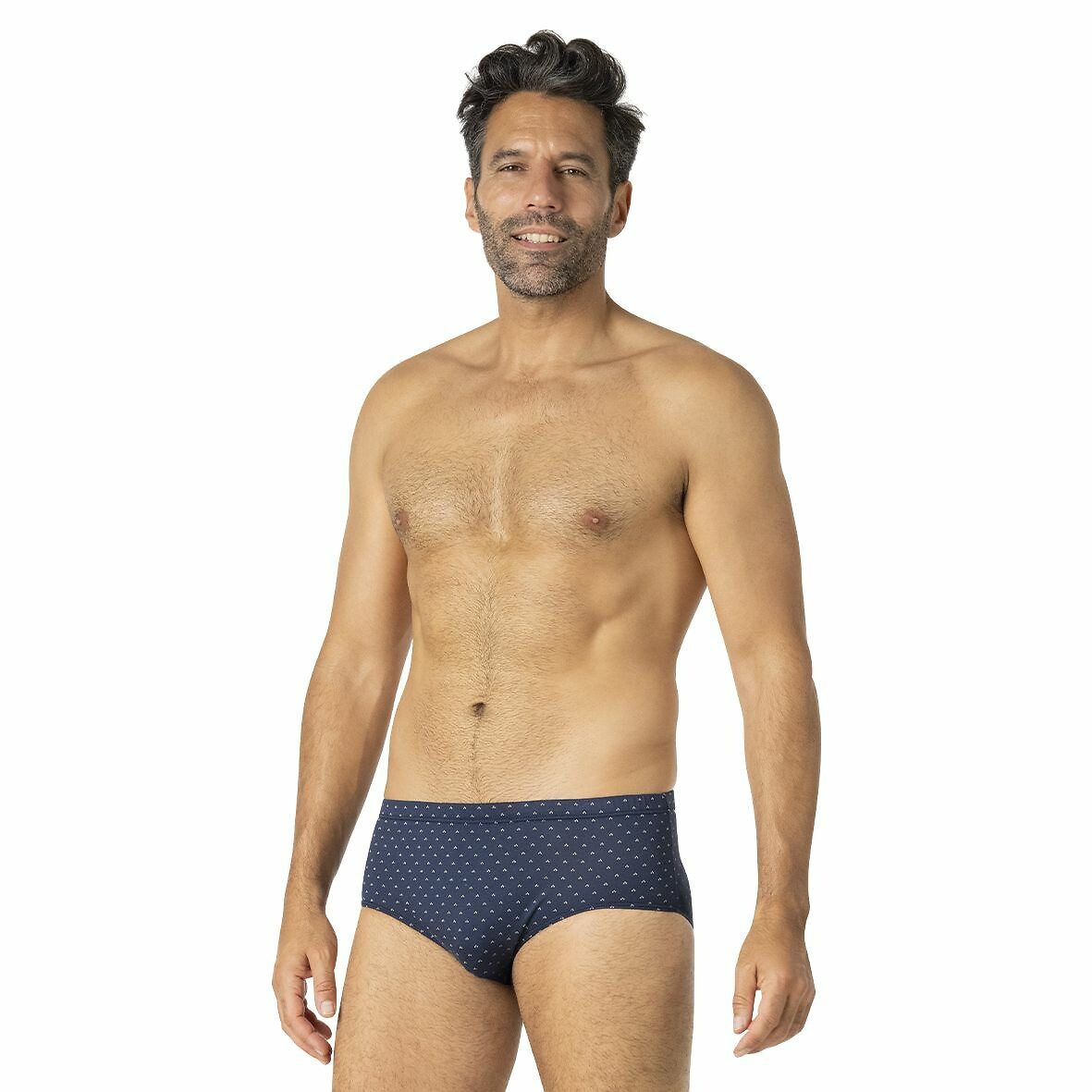 EMINENCE<br>Cueca de cintura alta fechada com estampa
