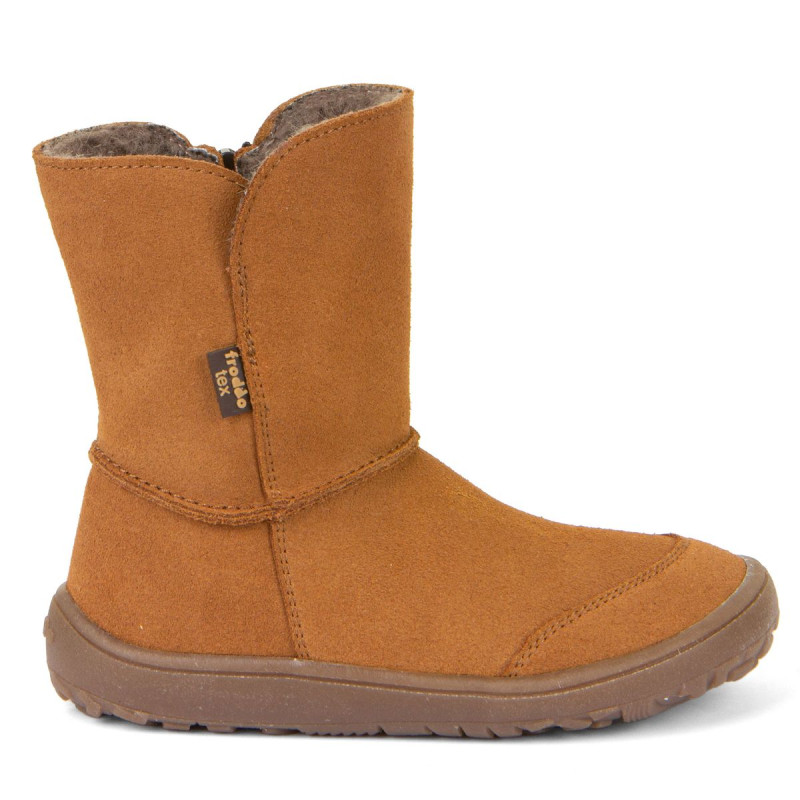 Froddo Froddo Barefoot Tex Suede Fourrées Cognac