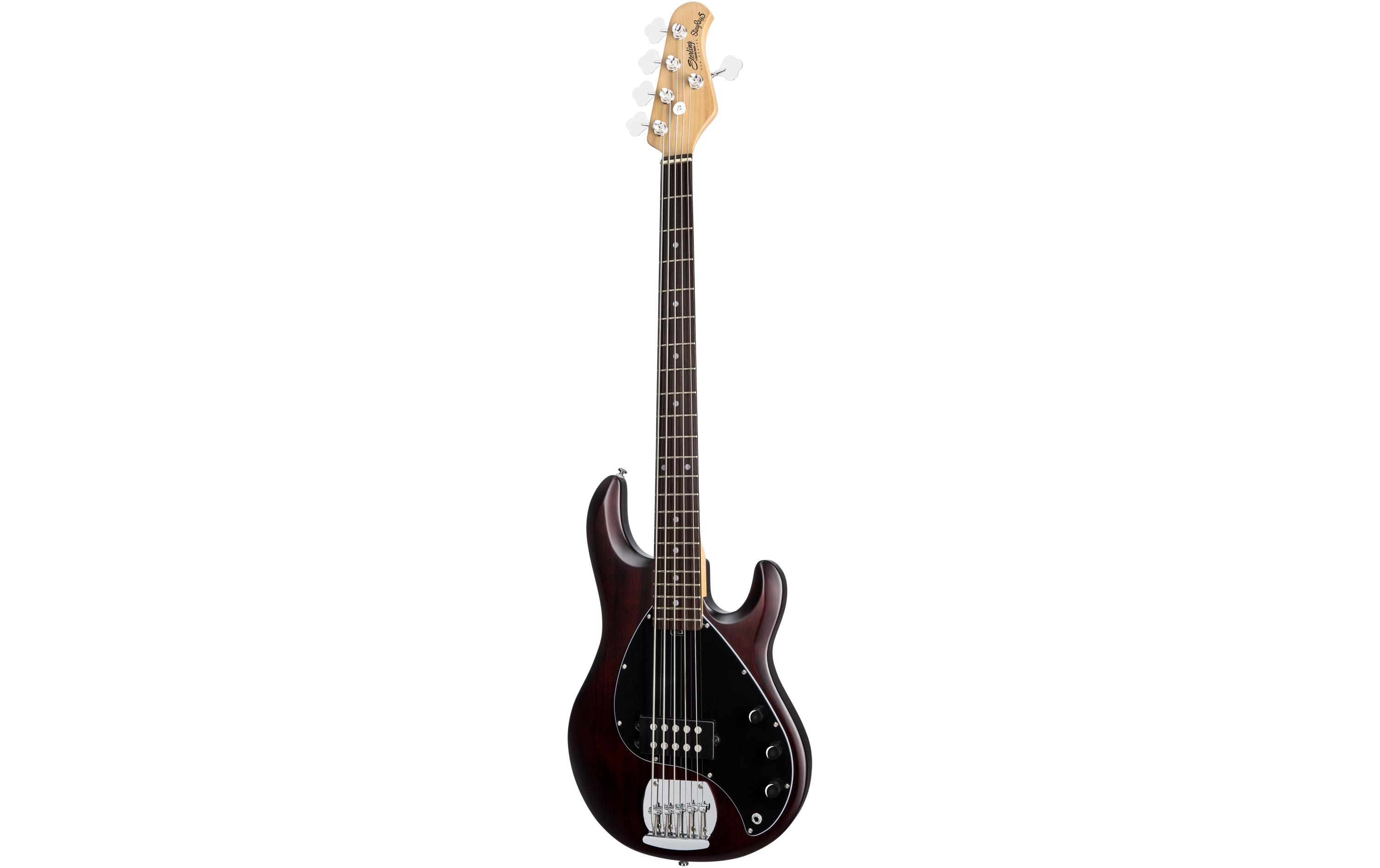 E-Bass StingRay Ray5 – Walnut Satin<br>5-seitiger Bass mit Aktivelektronik und einem Humbucker