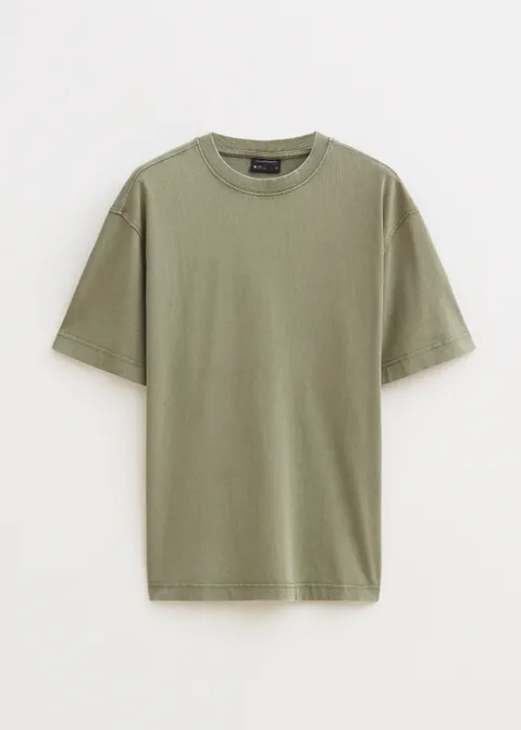 Oversized t-shirt washed groen (GRN)