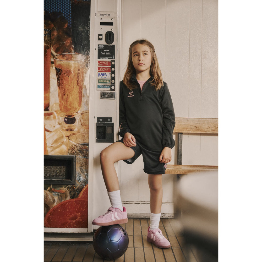 Køb Hummel Black/Bridal Rose Shimmer Half Zip Kids