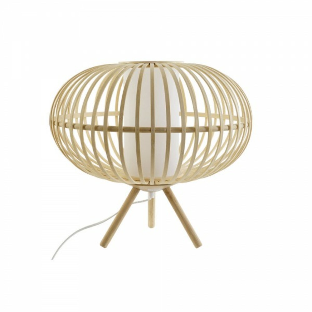 Lampe de bureau bois bambou 220 v 50 w (40 x 40 x 36 cm)