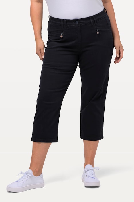 Hose Mony, wadenlang, Zipptaschen, Stretch