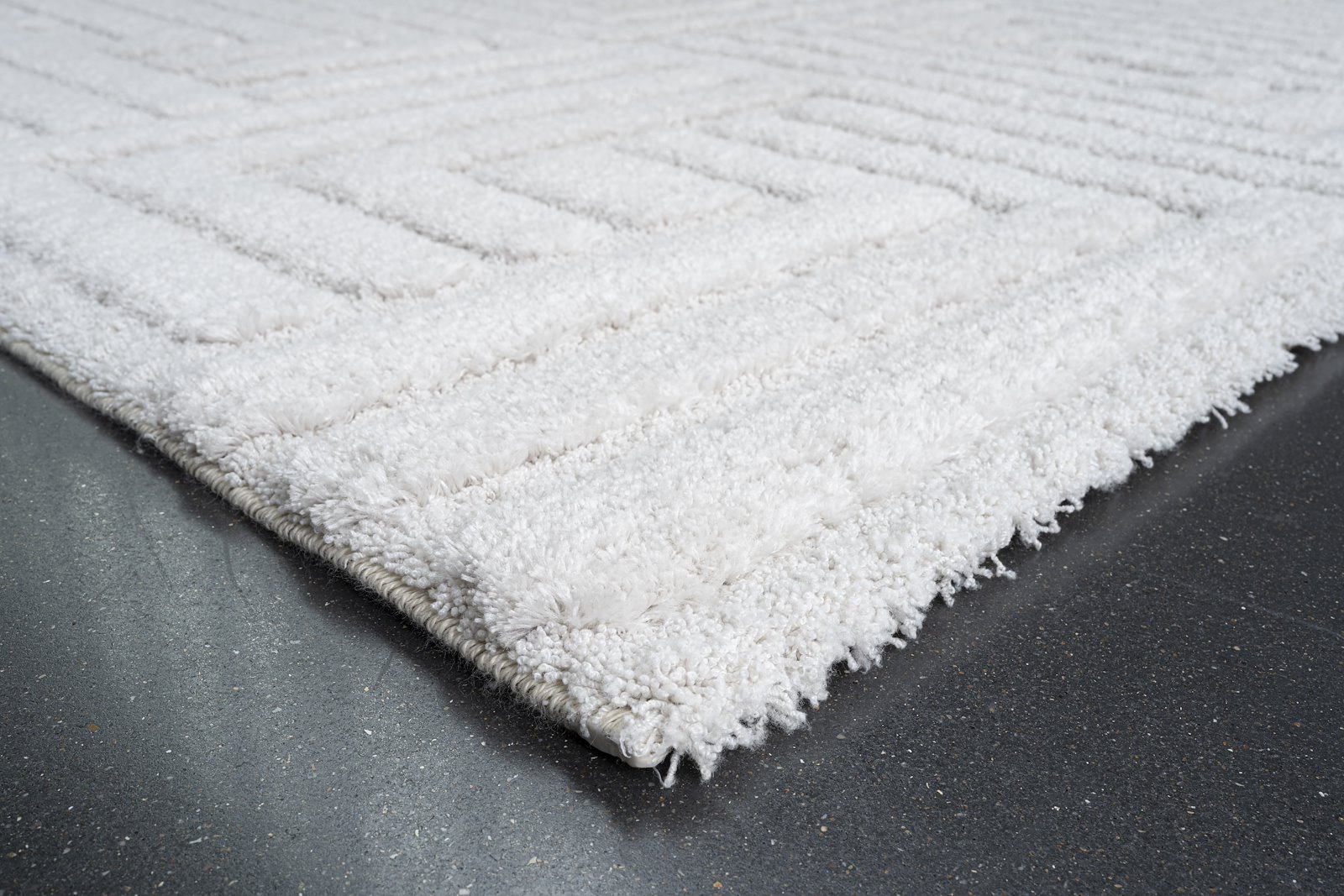 Moreno gulvteppe 200x290 200x290cm hvit 55 % resirkulert polyester/45 % polyester