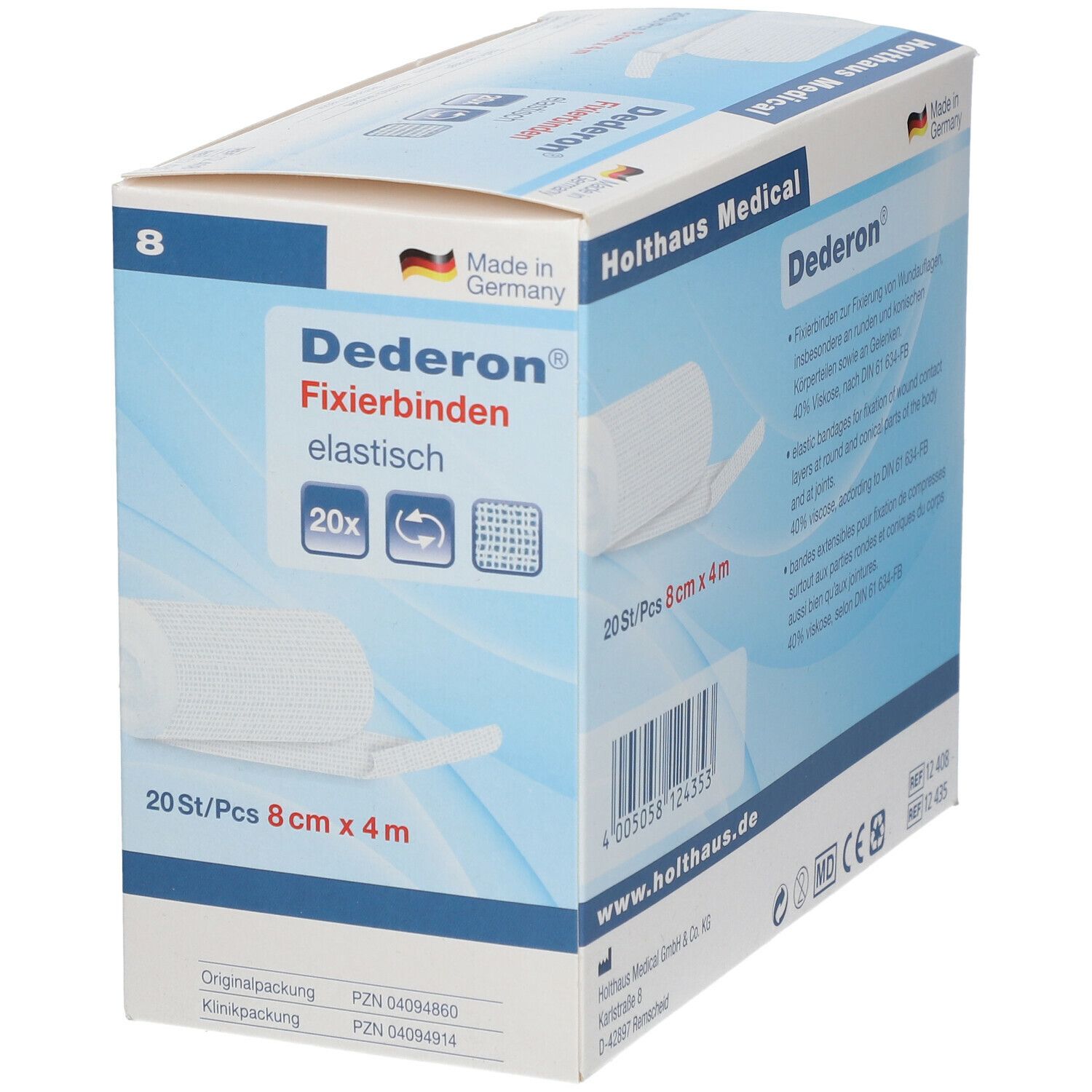 Dederon® Fixierbinde 8 cm x 4 m