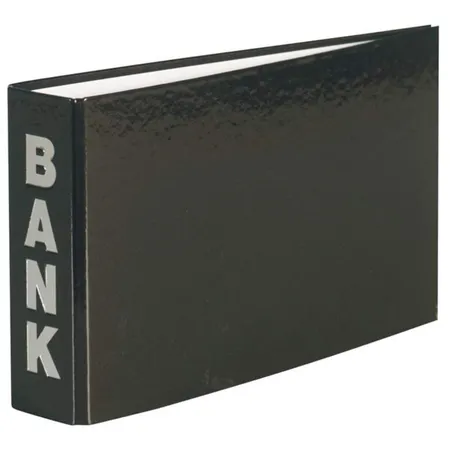 Livepac Office Bankordner für Kontoauszüge 140 x 250 mm, schwarz, 3 Stück