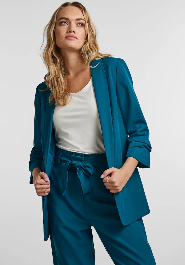 pieces Blusenblazer »PCBOSELLA 3/4 BLAZER NOOS«, mit Faltendetail am Ärmel
