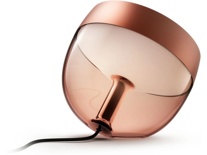 Philips Hue Tischleuchte White & Color Ambiance Iris Kupfer Akzentleuchte für einmalige Lichtstimmungen