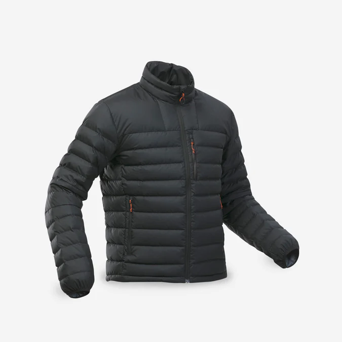 Decathlon Forclaz - Jaqueta puffer masculina Forclaz MT500 com enchimento de plumas