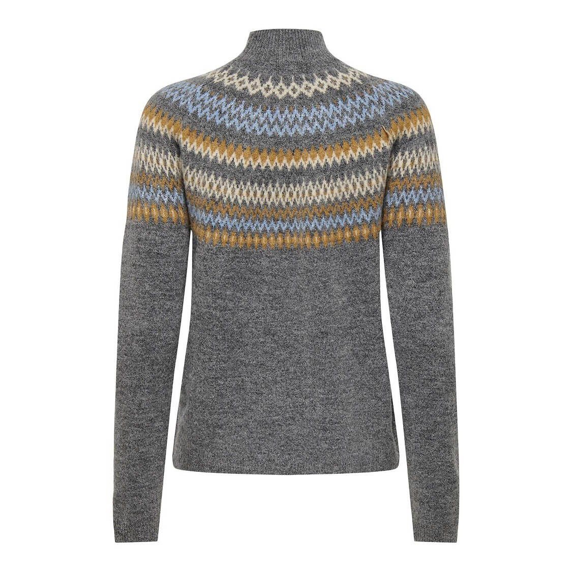 SOMENTE<br>Suéter em malha fina com padrão jacquard