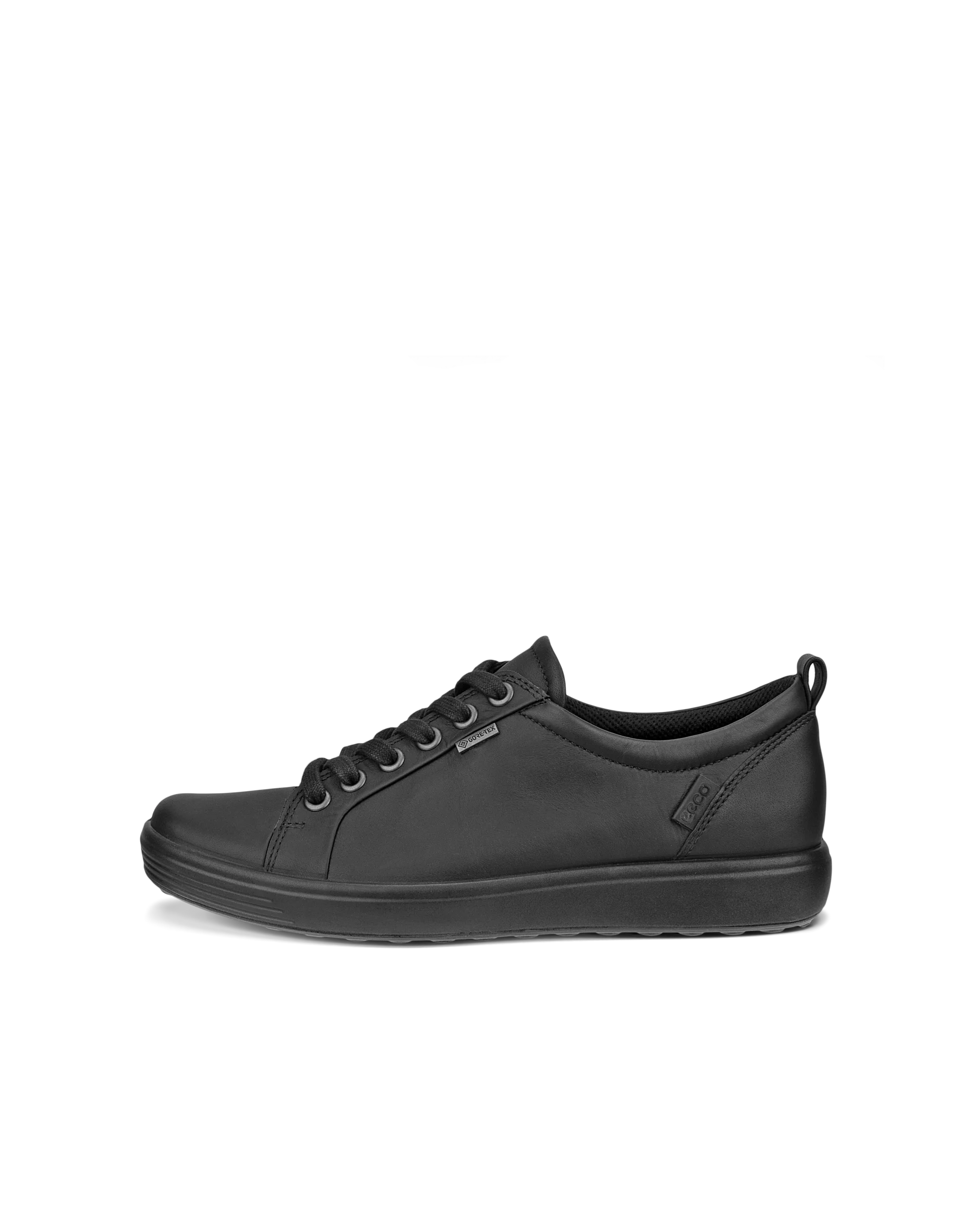 ECCO SOFT 7 W Damen Ledersneaker mit Gore-Tex Schwarz