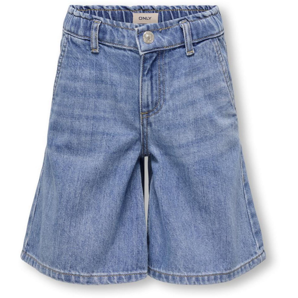 Køb kids ONLY Light Blue Denim Kogcomet Wide Long Shorts Dnm Dia Noos