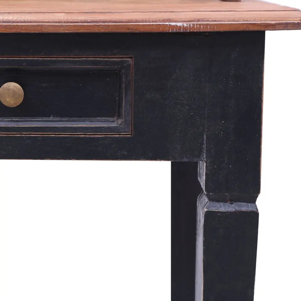 vidaXL - Schrijftafel - Bruin - Gerecycled hout