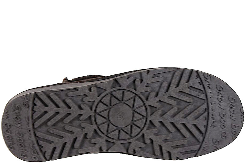RUGGED GEAR BONDI MINI BAMSESTØVLE I MØRKEBRUNT RUSKIND