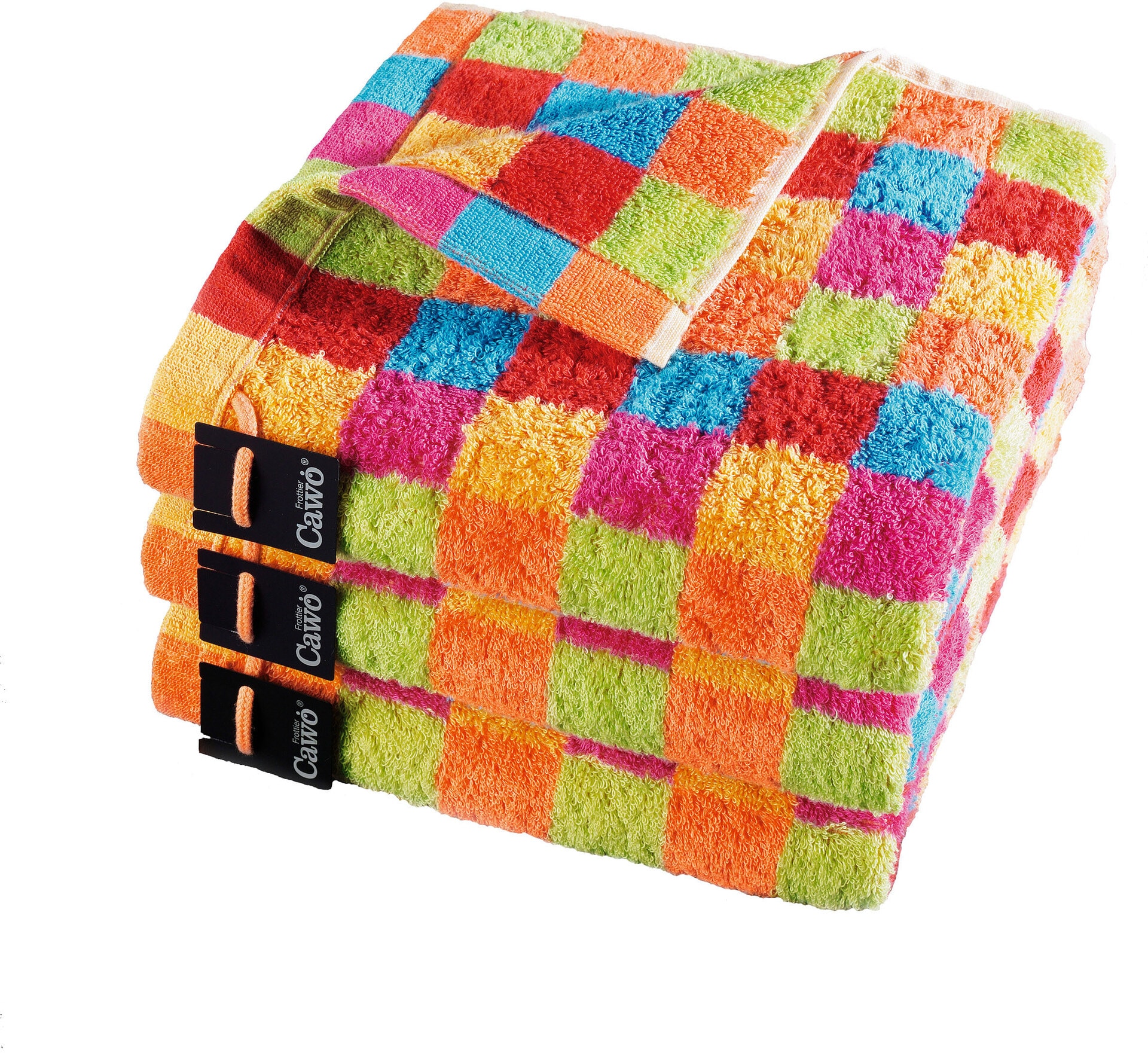 Cawö Duschtuch LIFESTYLE KARO 70 x 140 cm mehrfarbig