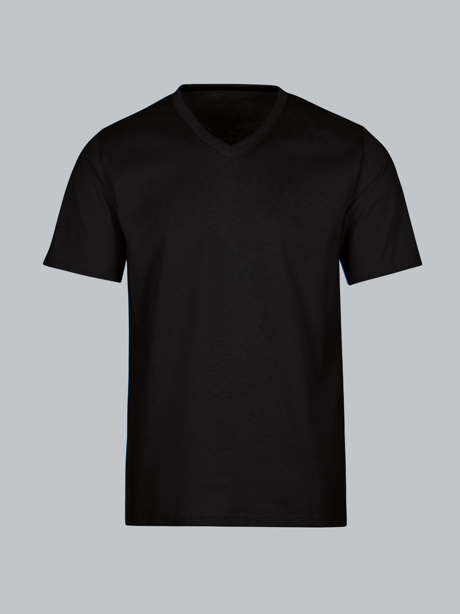V-Shirt DELUXE Baumwolle Schwarz