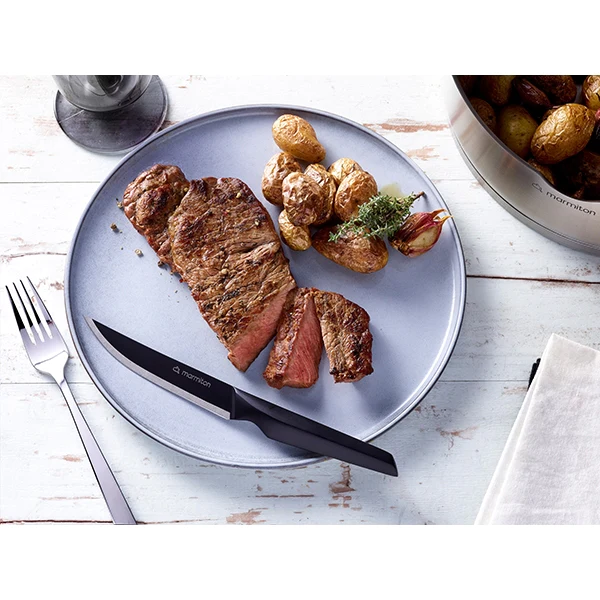 Coffret de 4 couteaux à steak noir passion Marmiton