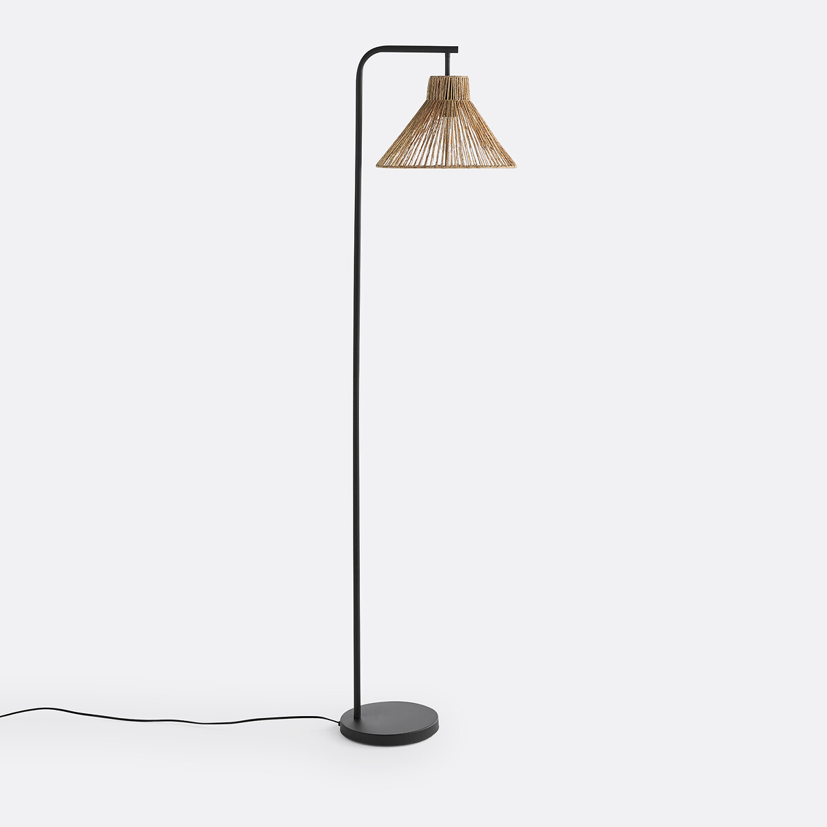 LA REDOUTE INTERIEURS<br>Luminária de pé em metal e cânhamo, Yaku