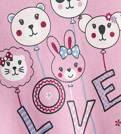 Name It Sweatshirt - NmfVasacha - Pastel Lavender/Love