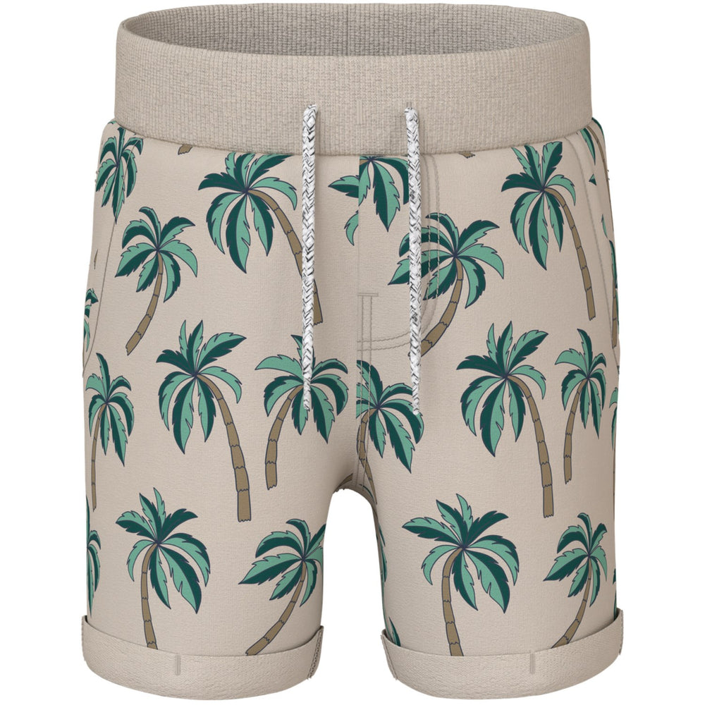 Køb Name It Peyote Palm Trees Vermo AOP Long Sweat Shorts Noos