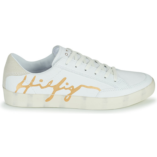 Tommy Hilfiger - TH SIGNATURE LEATHER SNEAKER Blanco