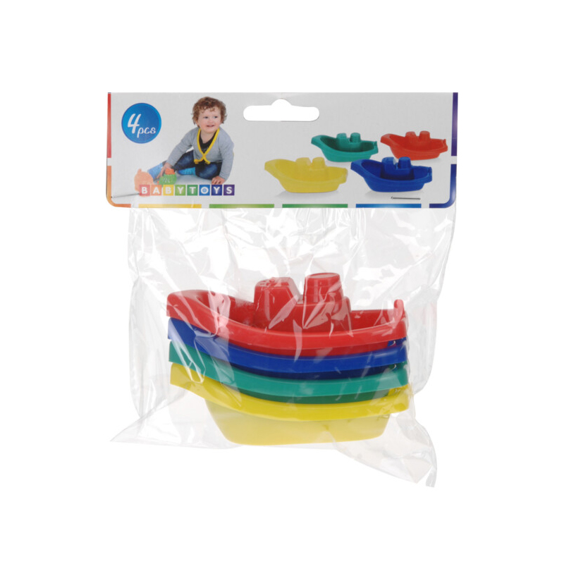 Spielzeug Badeboot 4er Set