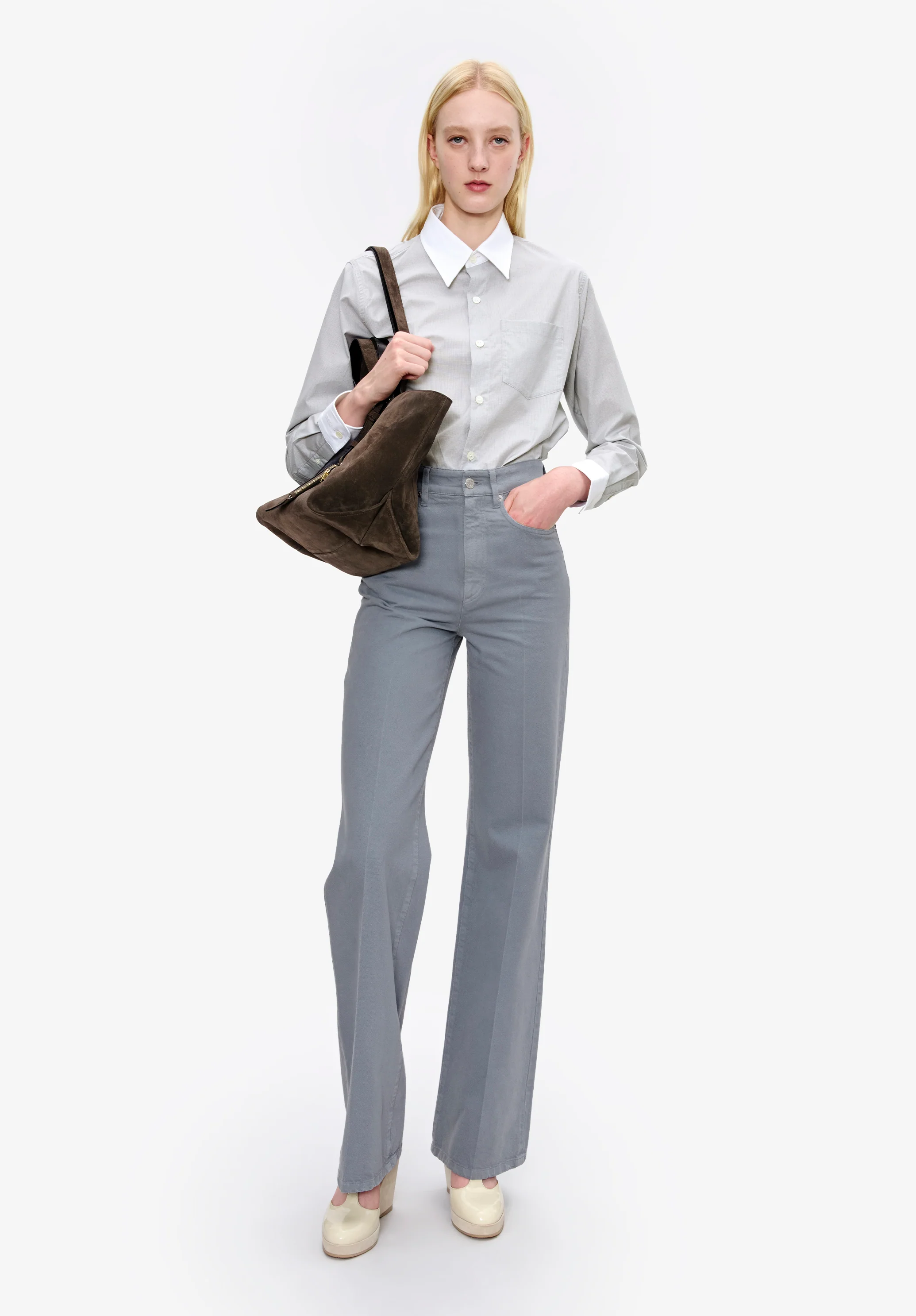 Chemise Yuna - Gris clair