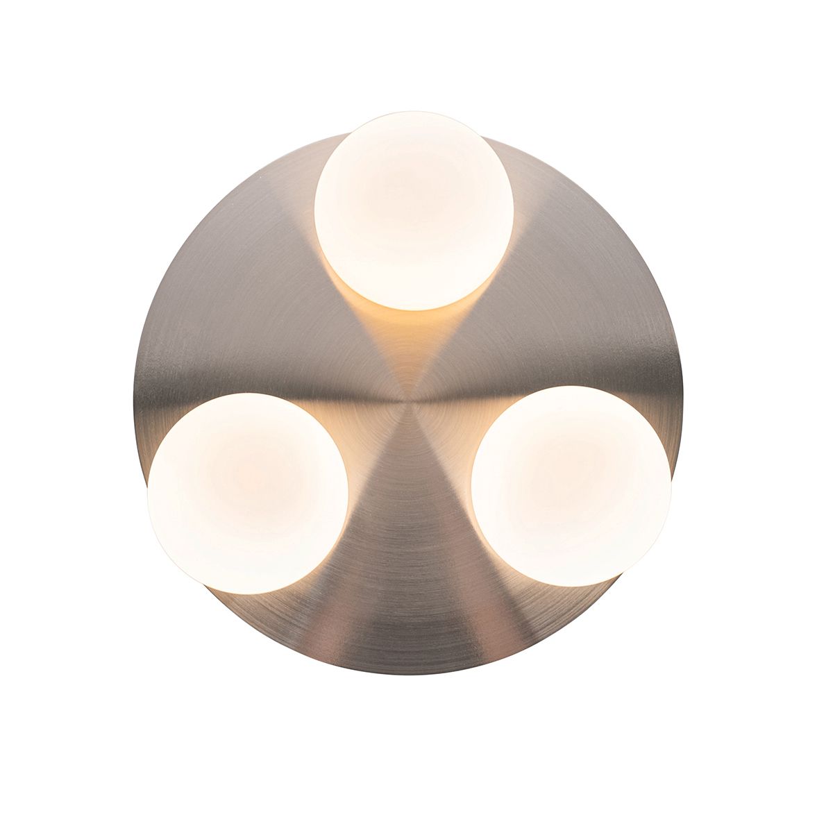 Moderne badkamer plafondlamp staal 3-lichts - Cederic