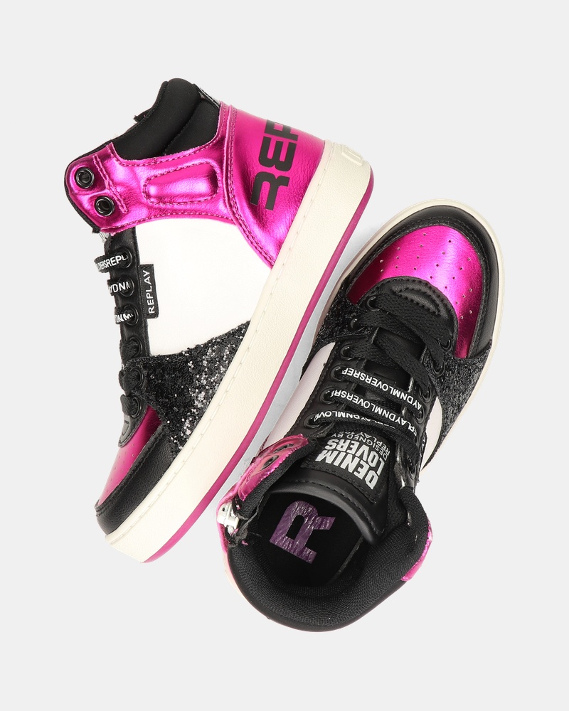 Replay Cobra 7CC Hoge sneakers  - zwart
