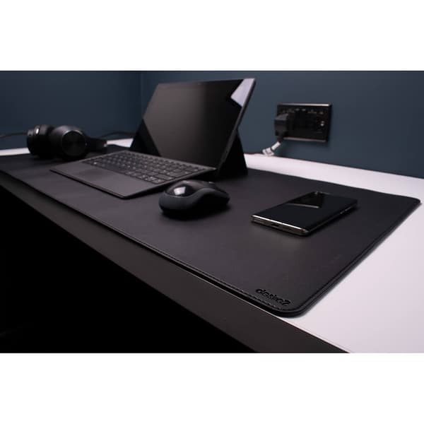 Skrivebordsmatte Grått Vegansk Skinn 400x900mm