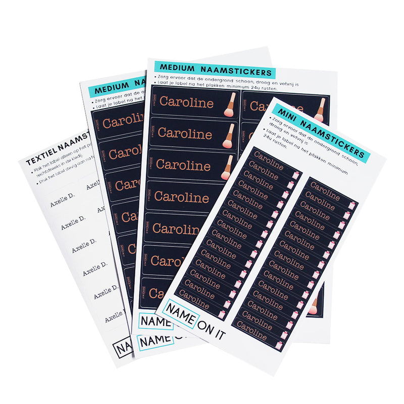 Gepersonaliseerde Labels - Jewellery Box Navy