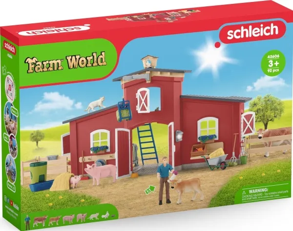 Schleich Red Barn with Animals and Accessories