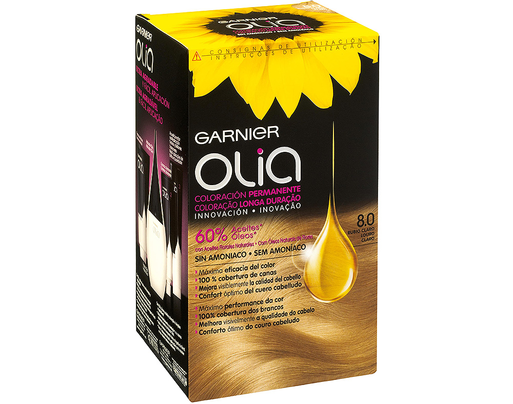 COLORAÇÃO OLIA GARNIER LOURO CLARO 8.0
