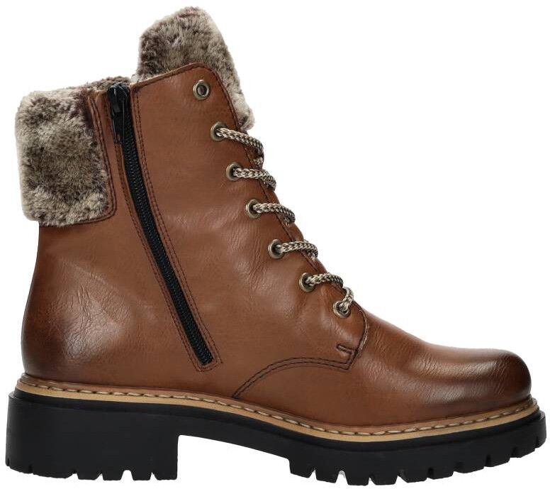 Rieker Veterschoenen Hoog cognac