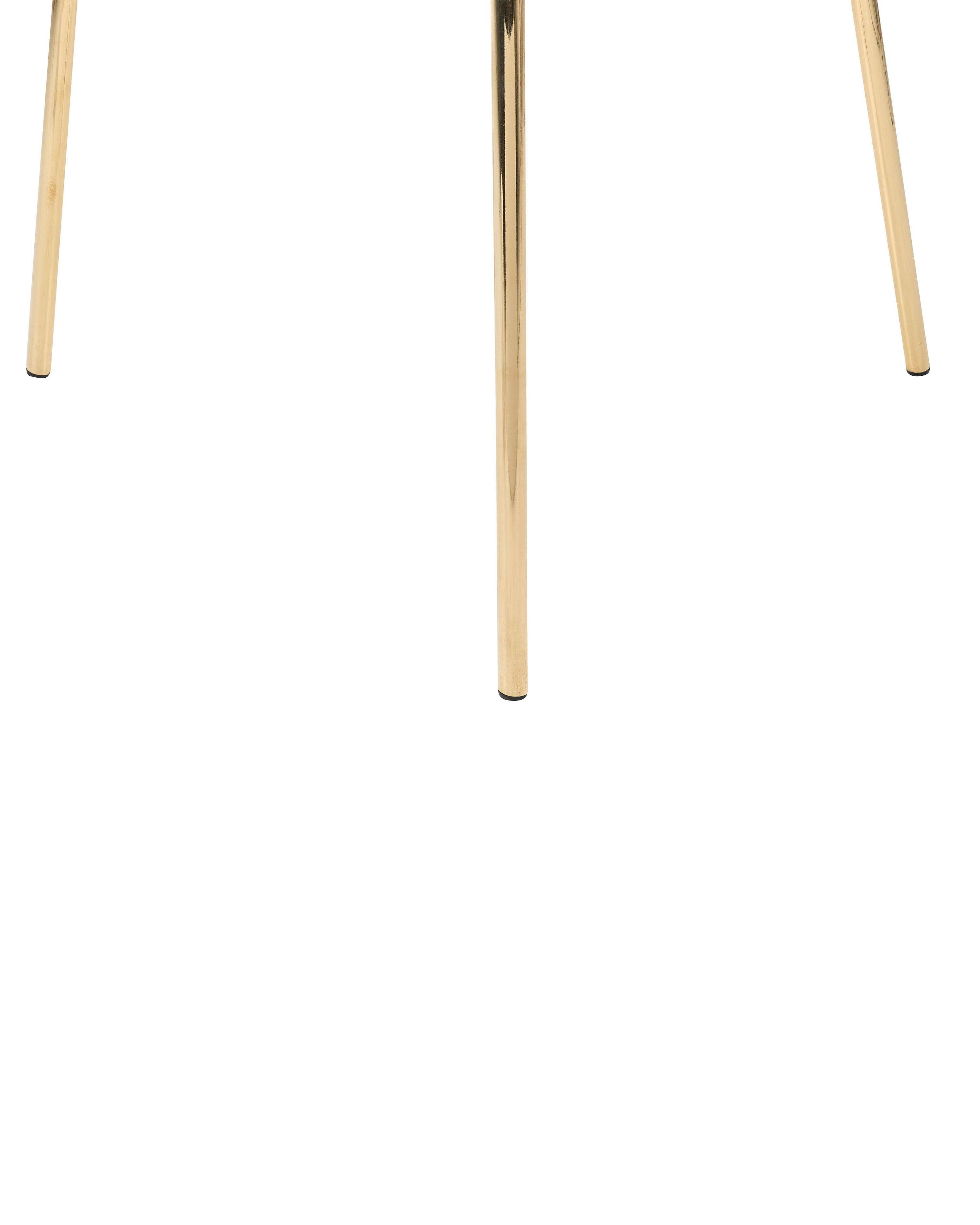 Set van 2 eetkamerstoelen BOONVILLE Fluweel Zwart