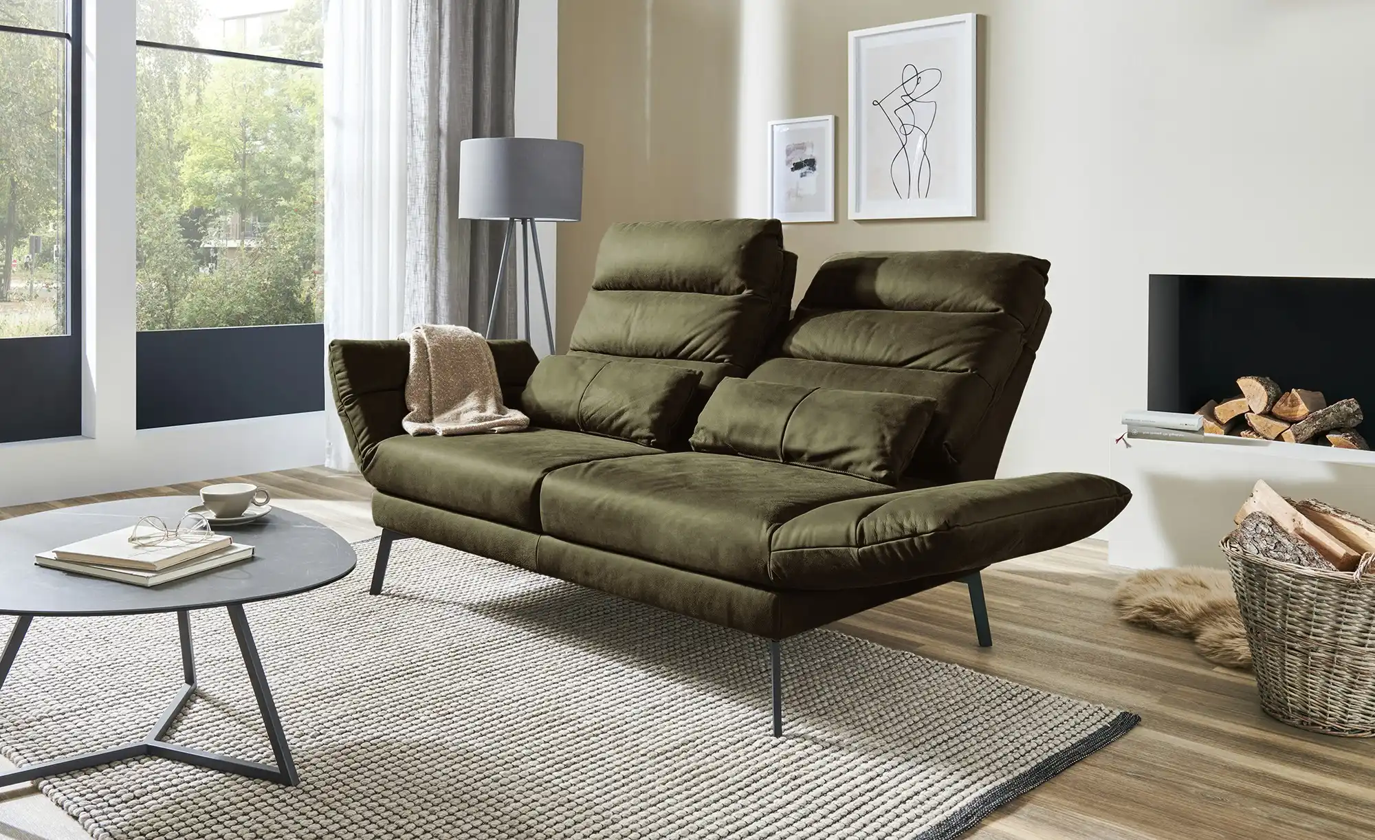 Max Schelling Sofa 2-sitzig  aus Echtleder Sentence Komfort