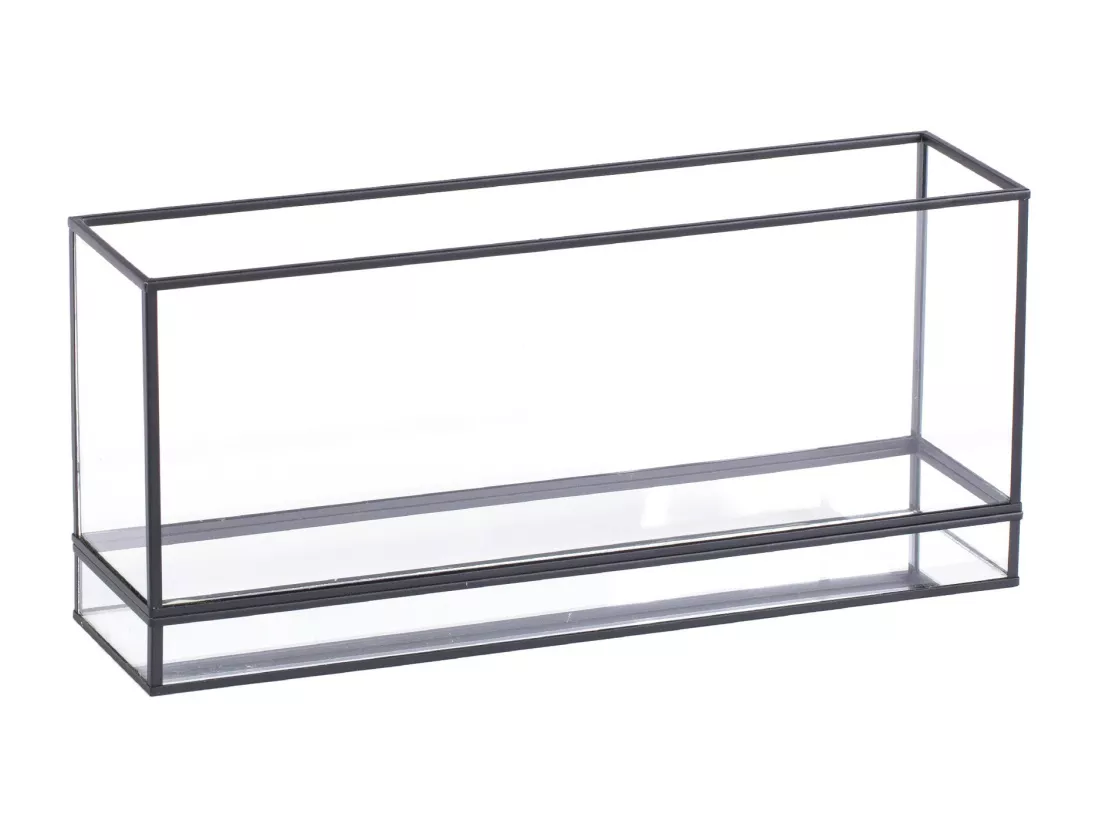 Bougeoir Epochios noir moyen 16.5 x 36.5 x 9.5